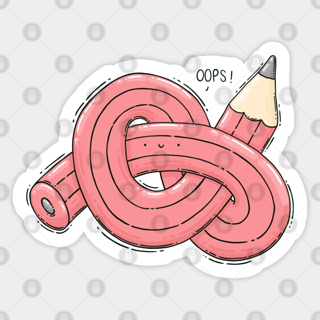 Oops! Sticker by Tania Tania